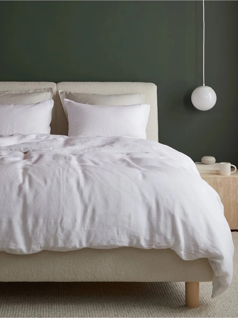 Parachute Linen Duvet Cover‎ Queen Size White